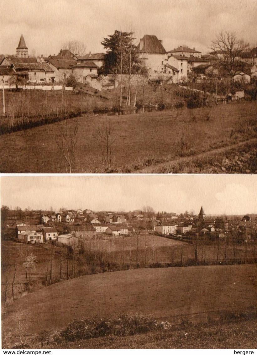 87. 2 CPA - SAINT LAURENT SUR GORRE -  Vue Générale -  Scan Du Verso - 4766.4767. - - Saint Laurent Sur Gorre