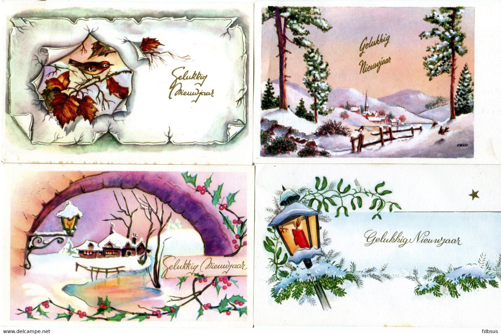 8 Oude Nieuwjaars Kaarten - Old Newyear Cards - Vieux Cartes De Nouvel An - Alte Neues Jahr Karten - 新年 -          NY15 - New Year