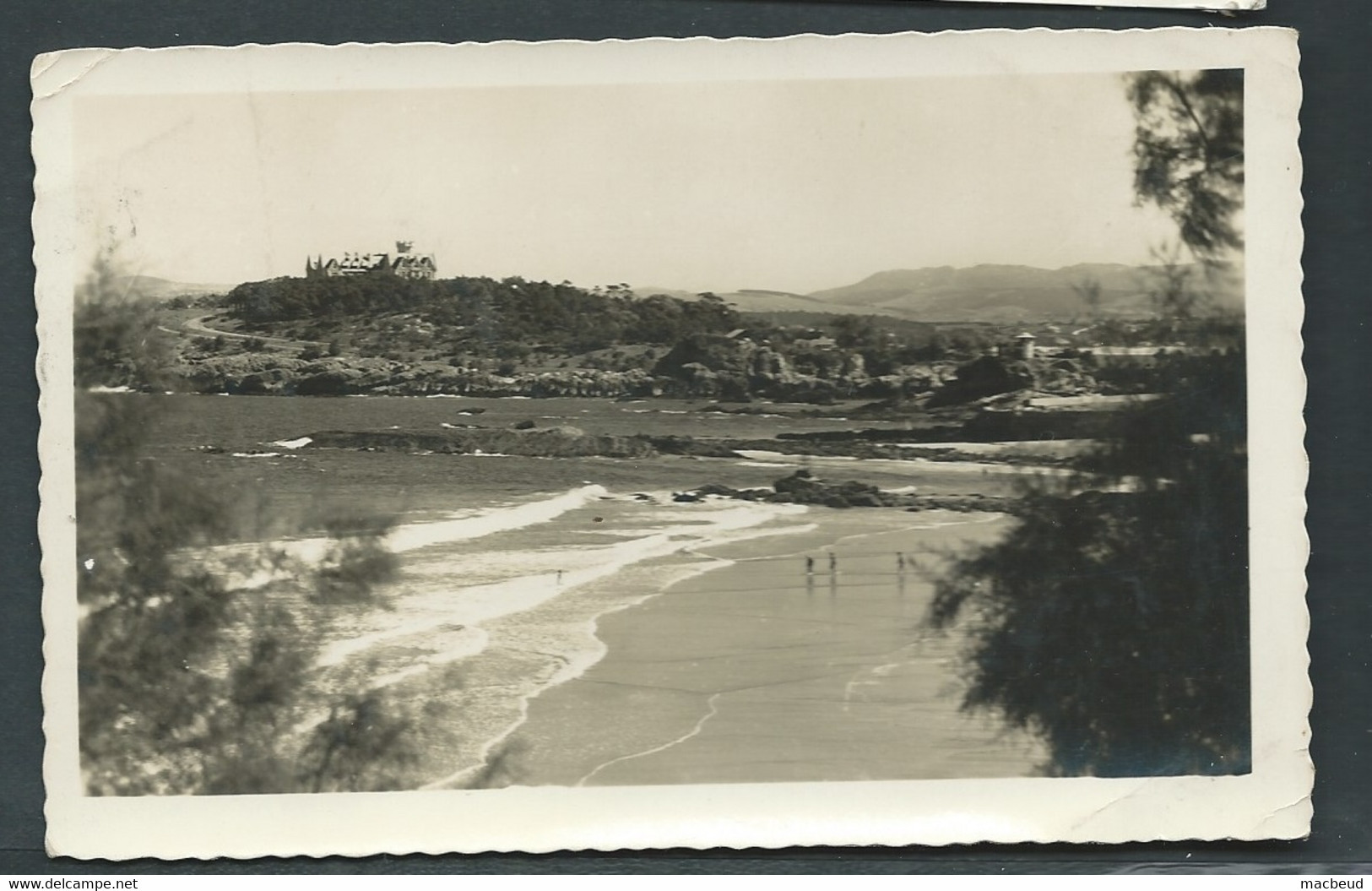 SANTANDER : Sardinero Primera Playa Al Fondo  Palacio De La Magdalena    -  Maca 3527 - Cantabria (Santander)