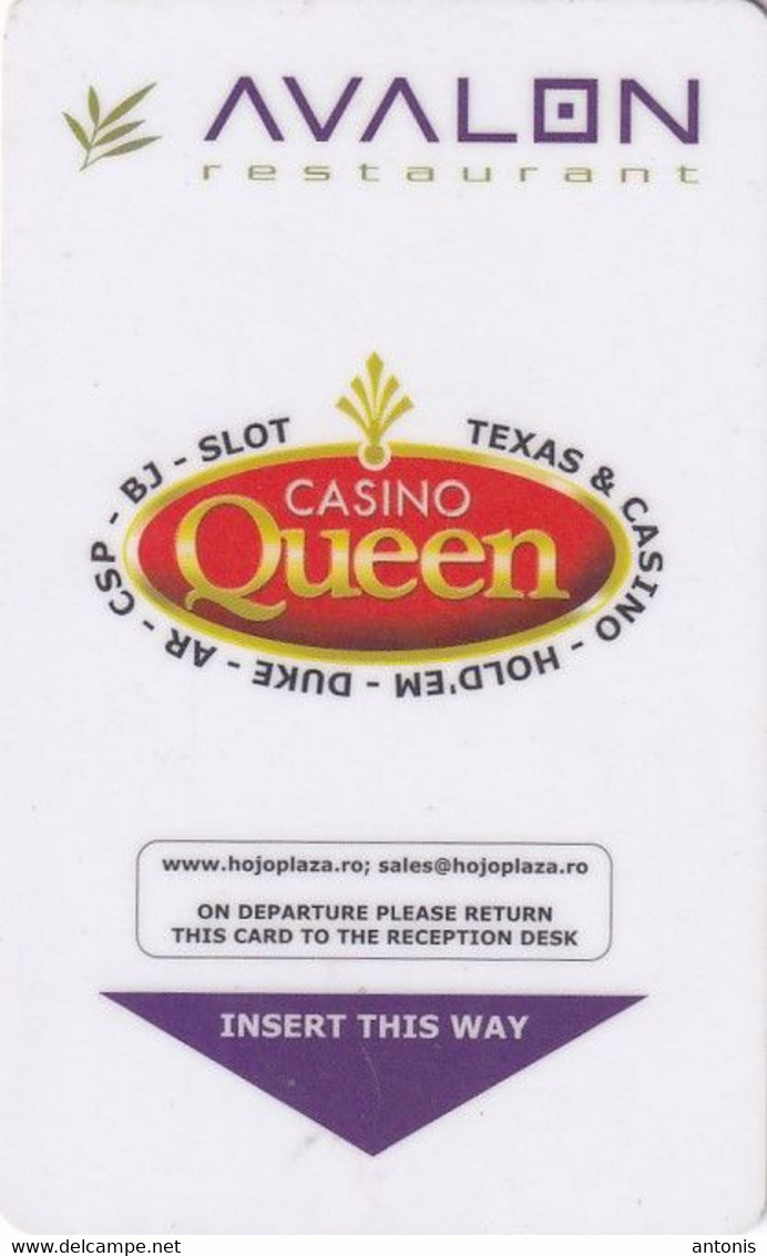 ROMANIA - Hojoplaza(reverse Casino Queen), Hotel Keycard, Used - Hotel Keycards