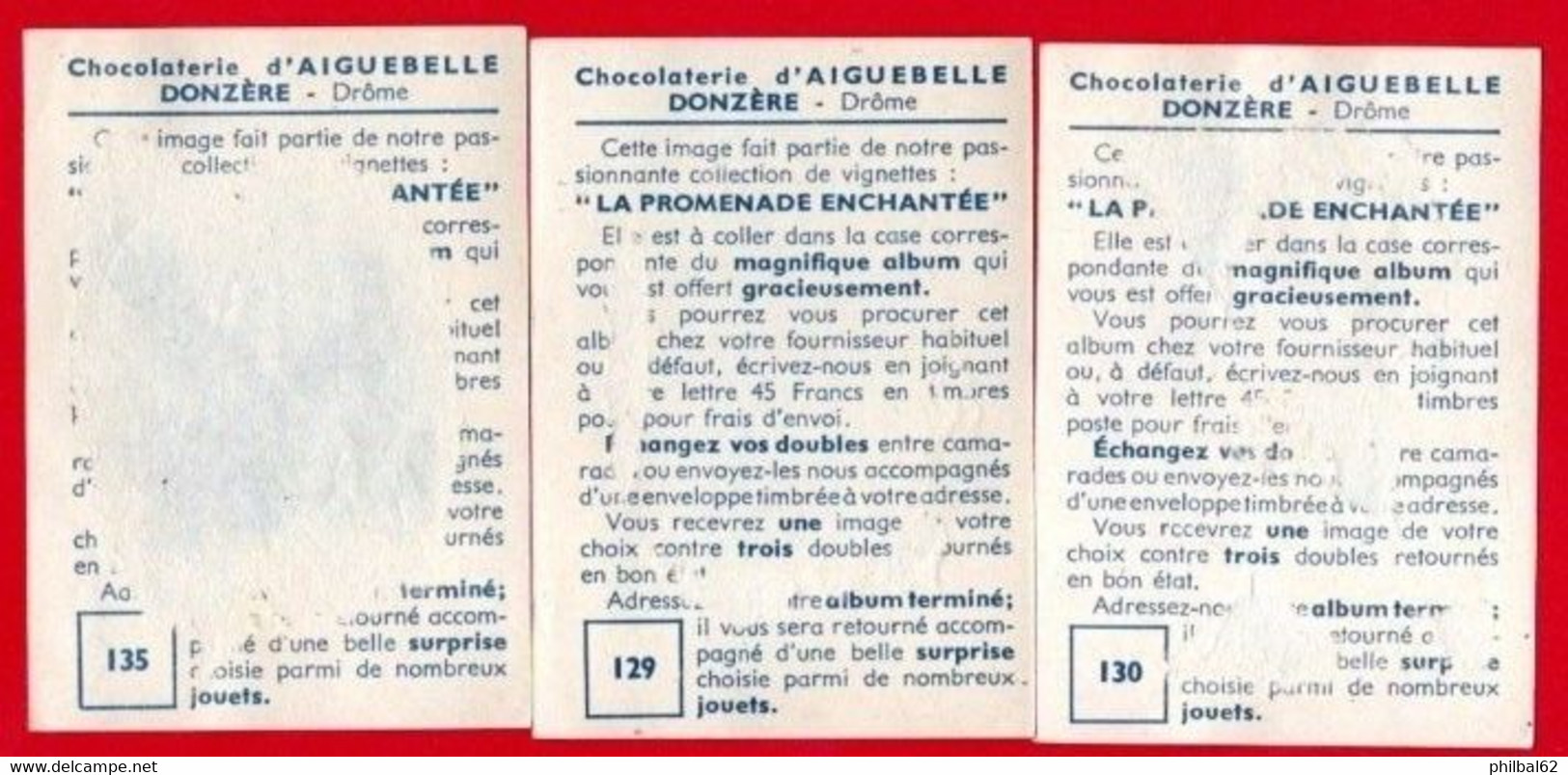 3 Chromos Chocolaterie D'Aiguebelle. Donzère, Drôme. Voitures Automobiles De Courses. Ballot, Ferrari, Bugatti. - Aiguebelle