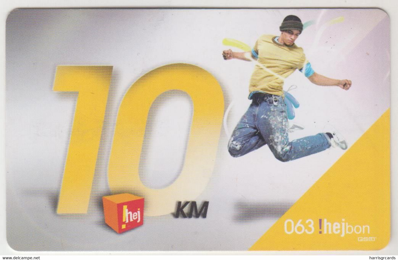 BOSNIA - !HEJbon10, 10KM , GSM Refill, Used - Bosnien