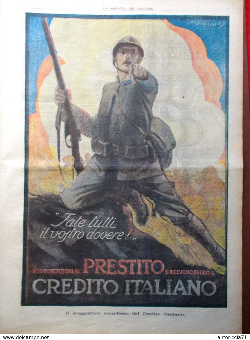 La Domenica Del Corriere 11 Febbraio 1917 WW1 Salonicco Wilson Verhovlje Serbia - Guerre 1914-18