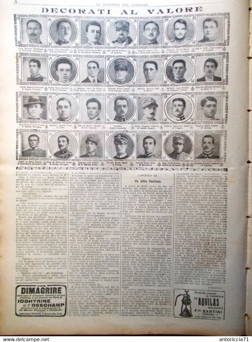 La Domenica Del Corriere 11 Marzo 1917 WW1 Mine Francesi Bagnani Savoia Fucine - Weltkrieg 1914-18