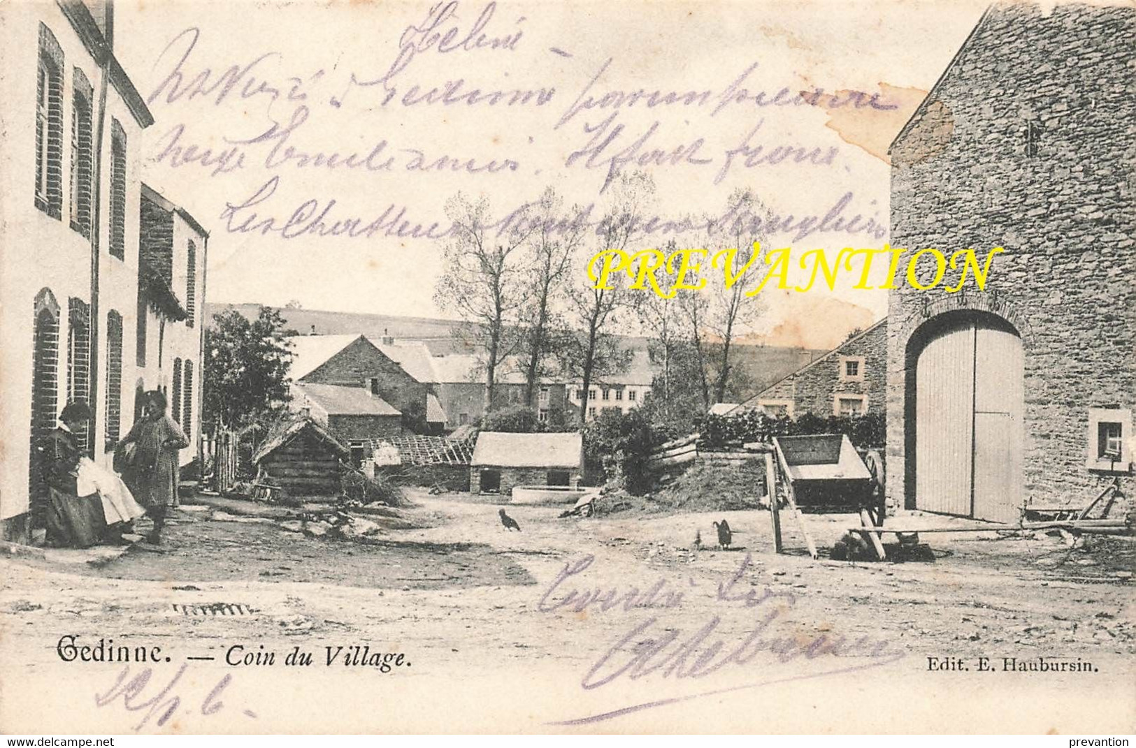 GEDINNE - Coin Du Village - Carte Circulé En 1906 - Gedinne