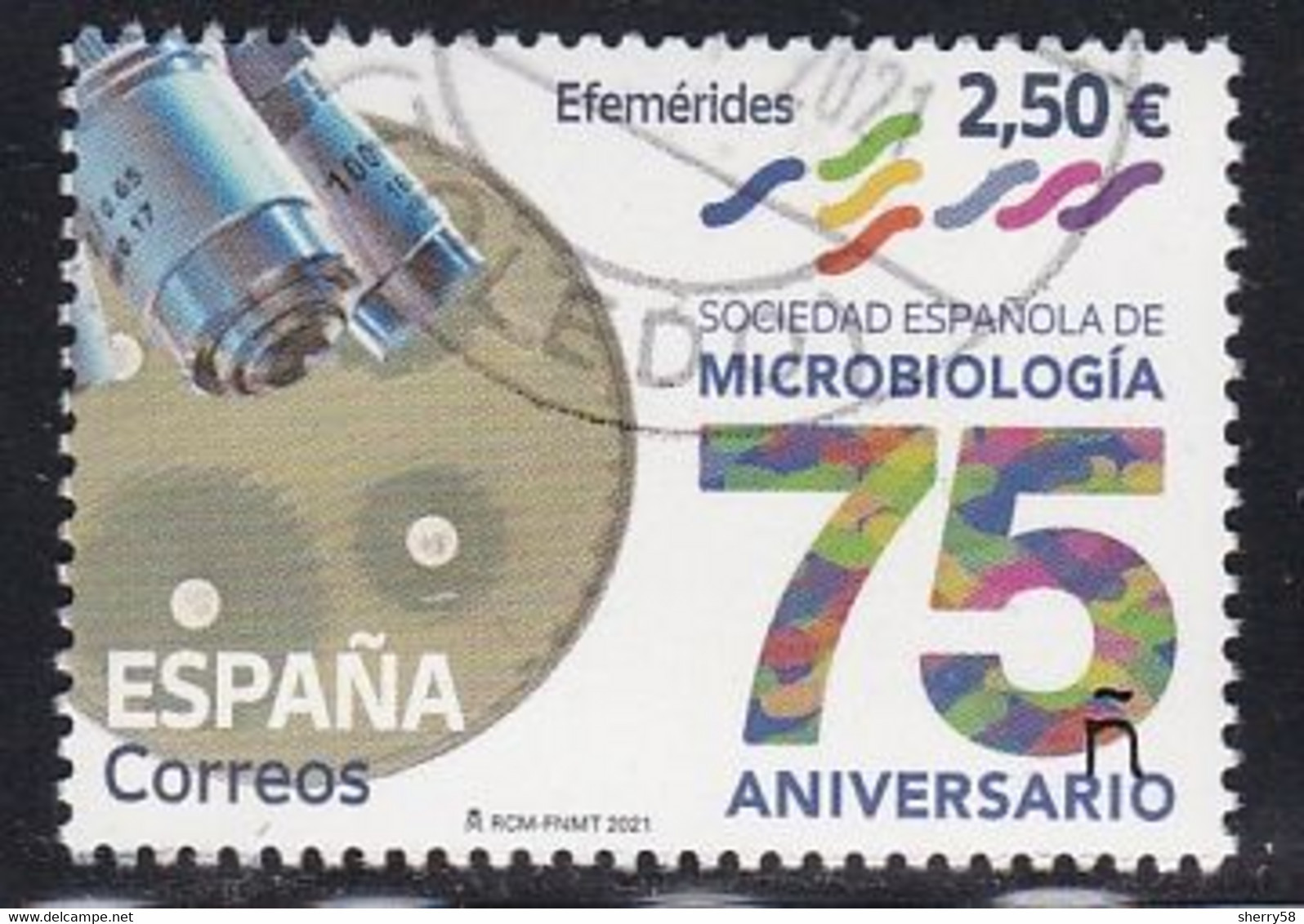 2021-ED. 5528 - 75 Aniversario De La Sociedad Española De Microbiología- USADO - Usati