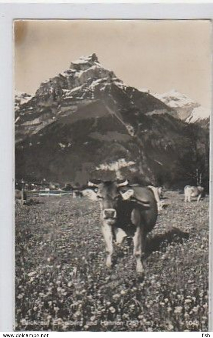 Switzerland & Circulated, Blick Auf Engelberg Und Hahnen, 2611m, Luzern 2 To Waterbeach England 1932 (28) - Lettres & Documents