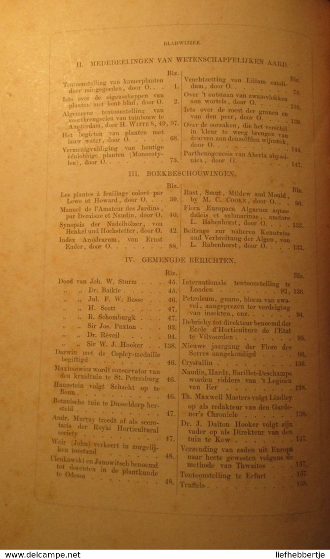 Neerlands Plantentuin - Sierplanten Voor Tuin En Kamer - Door C. Oudemans - 1865 - Deel 1 - Bloemen - Antiquariat