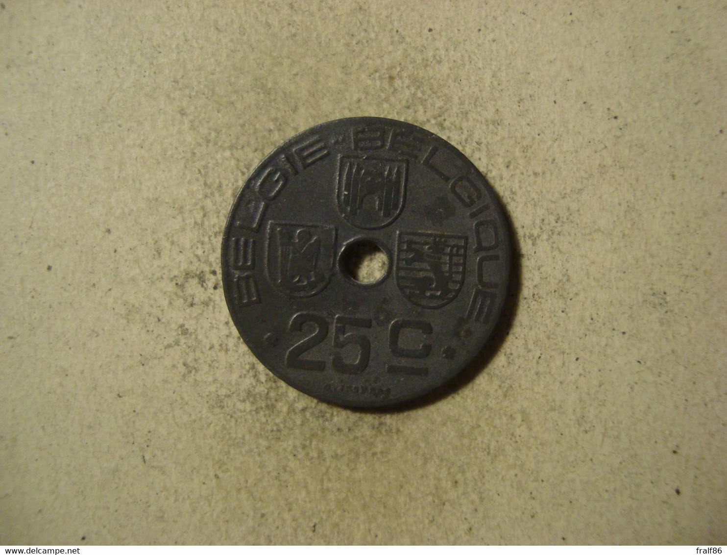 MONNAIE BELGIQUE 25 CENTIMES 1945 ( Belgie Belgique ) - 25 Cent