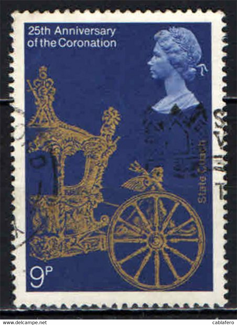 GRAN BRETAGNA - 1978 - 25TH ANNIVERSARY OFO CORONATION OF ELIZABETH II - USATO - Gebraucht