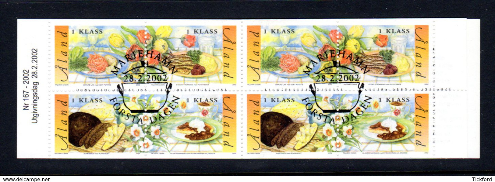 ALAND 2002 - Carnet Yvert N° C 203 - Facit H13 - OBLITERE - Booklet - Plats Typiques Alandais - Aland