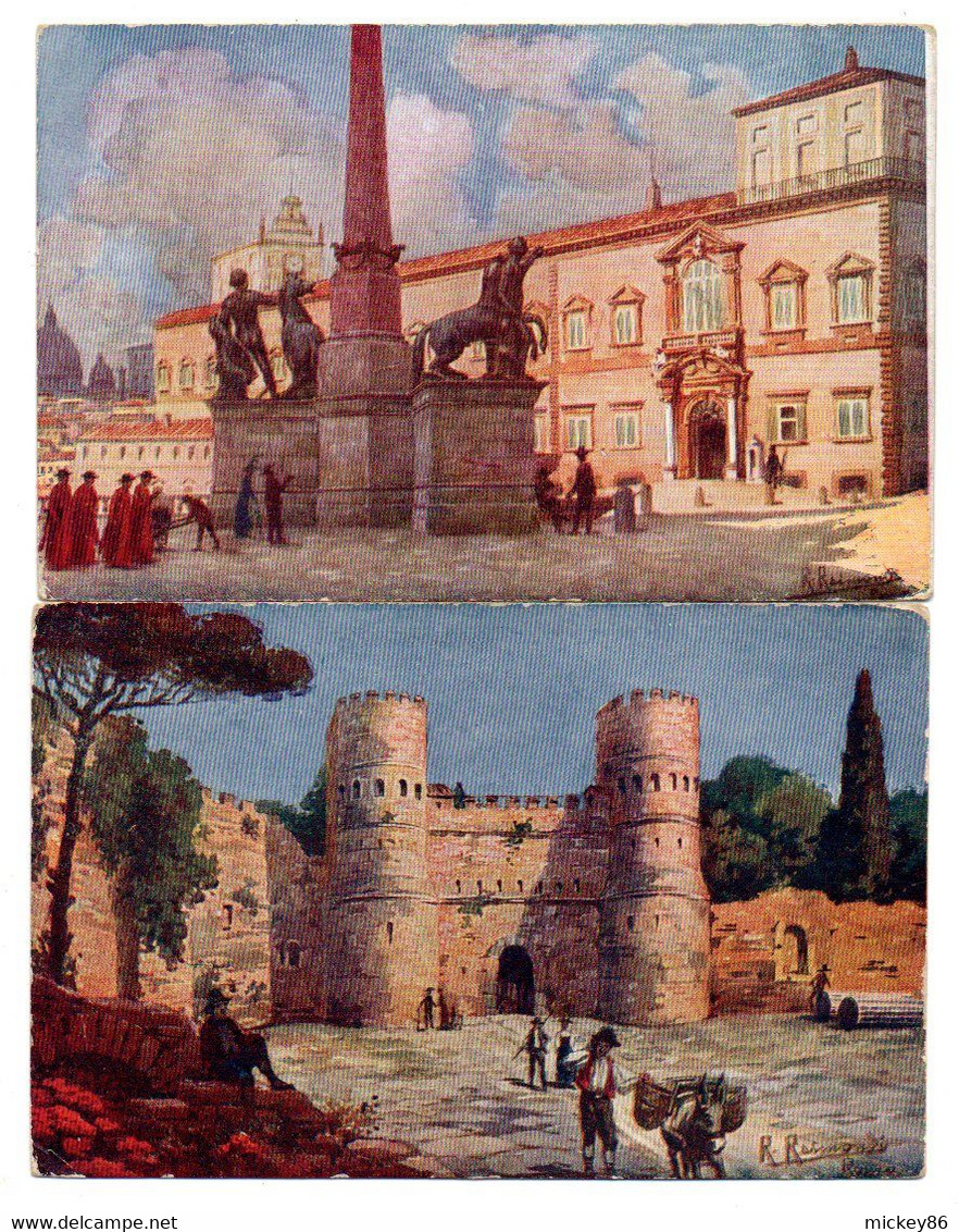 Italie--ROME--illustrateur R. Raimondi--Lot De 6 Cartes Anciennes (monuments Divers)..........à  Saisir - Colecciones & Lotes