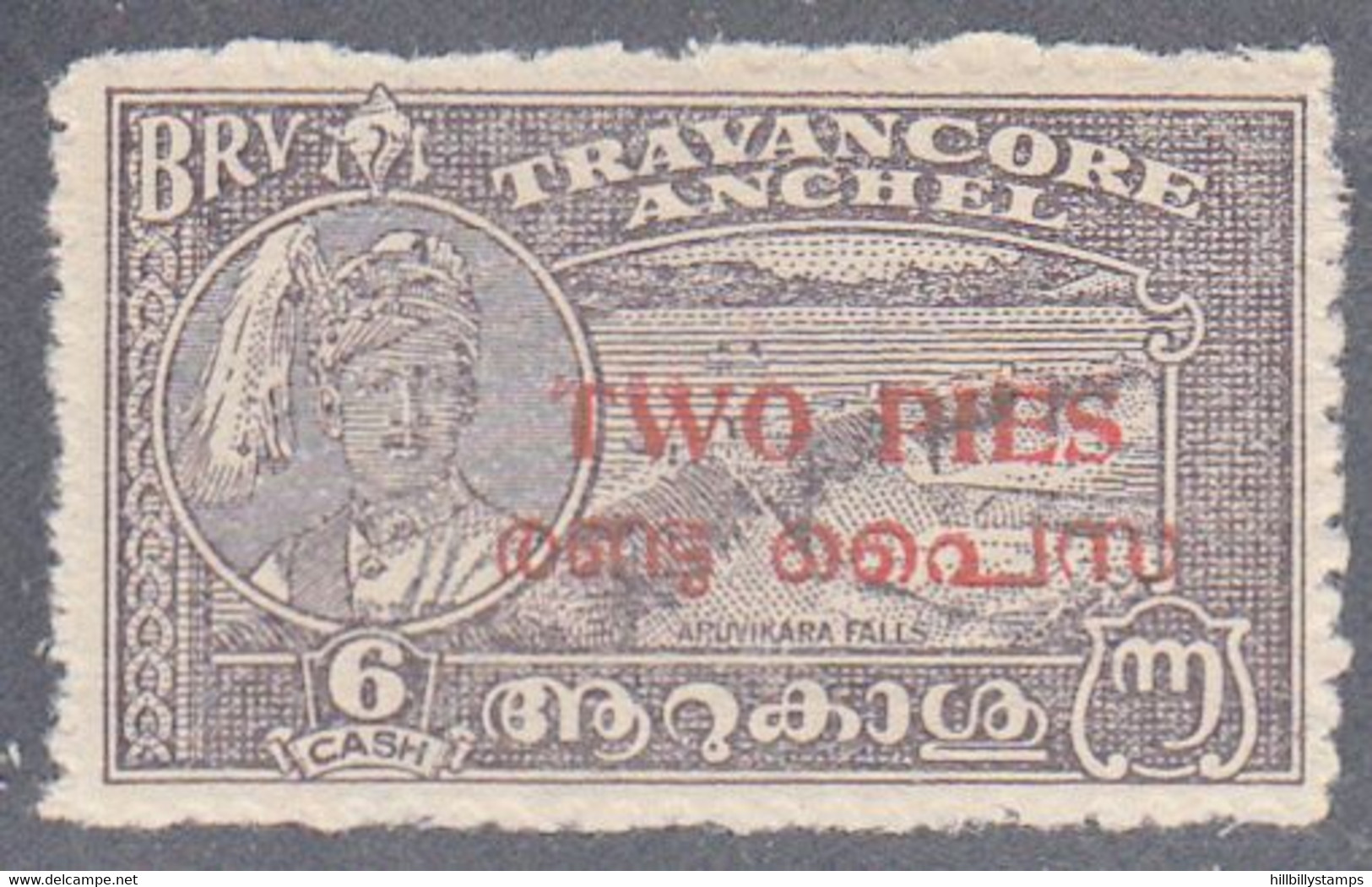 INDIA  -COCHIN   SCOTT NO 01  MINT HINGED   YEAR  1949  PERF 12 - Poontch