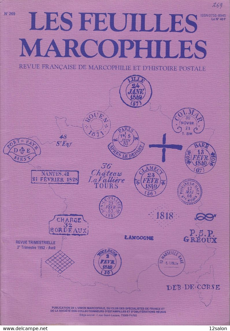 LES FEUILLES MARCOPHILES N° 269 + Scan Sommaire - Other & Unclassified