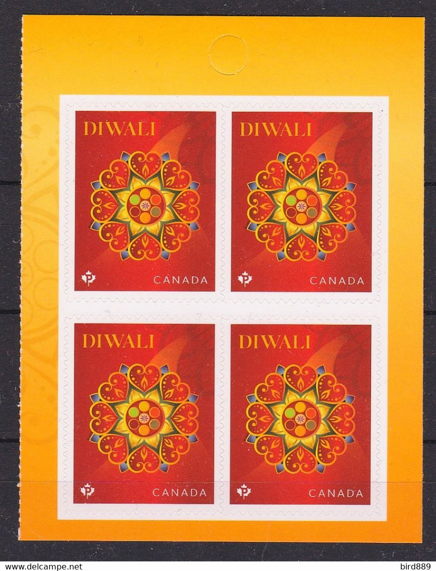 2021 Canada Religion Festival Diwali Right Pane From Booklet MNH - Heftchenblätter