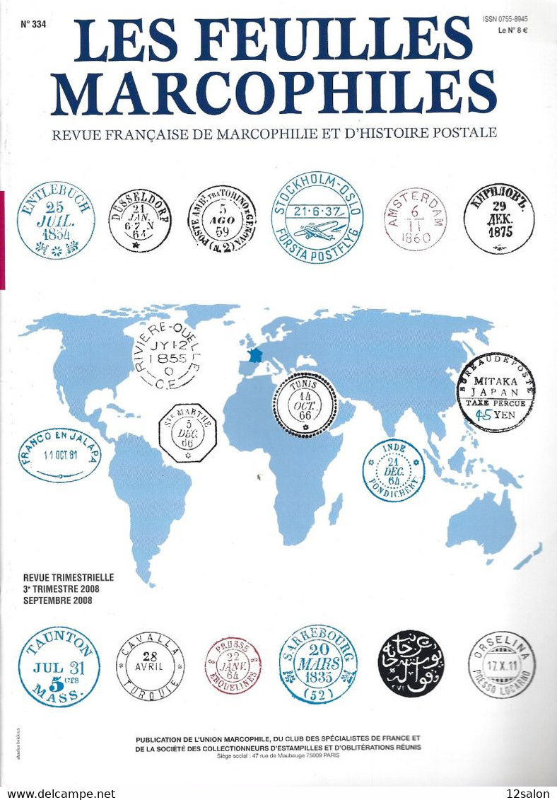 LES FEUILLES MARCOPHILES N° 334 + Scan Sommaire - Otros & Sin Clasificación
