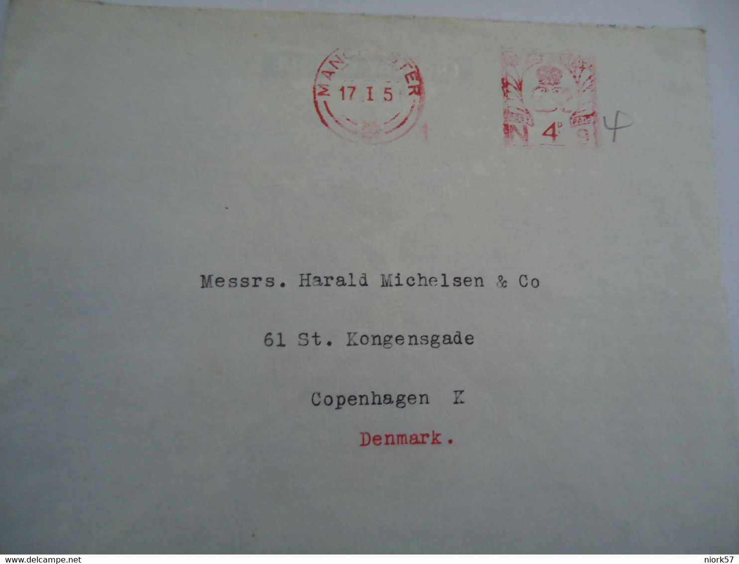 DENMARK COVER 1951    STAMPED2 SCAN - Tarjetas – Máximo