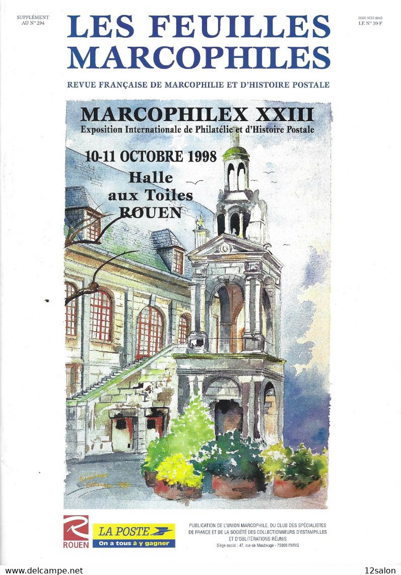 LES FEUILLES MARCOPHILES N° 294 Supplément MARCOPHILEX XXIII ROUEN - Sonstige & Ohne Zuordnung