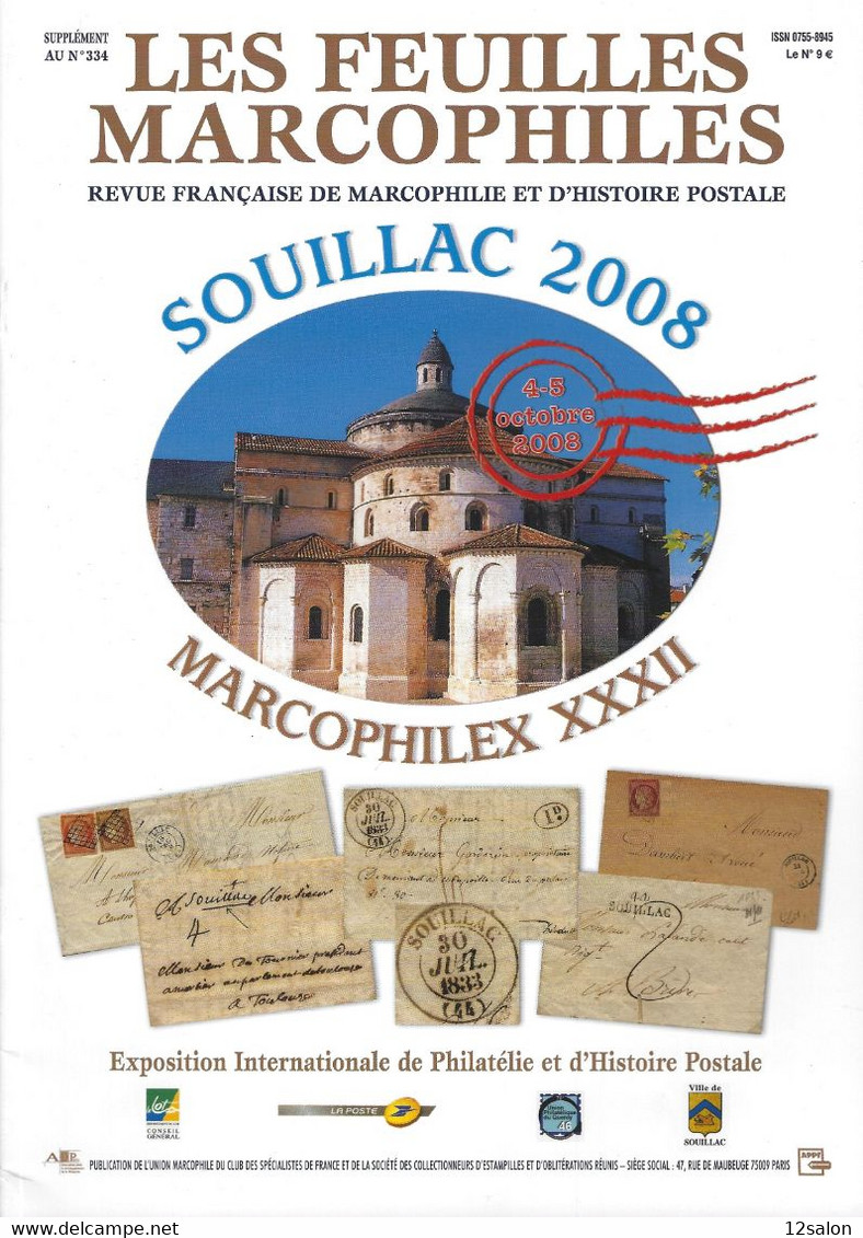 LES FEUILLES MARCOPHILES N° 334 Supplément  MARCOPHILEX XXXII SOUILLAC - Sonstige & Ohne Zuordnung