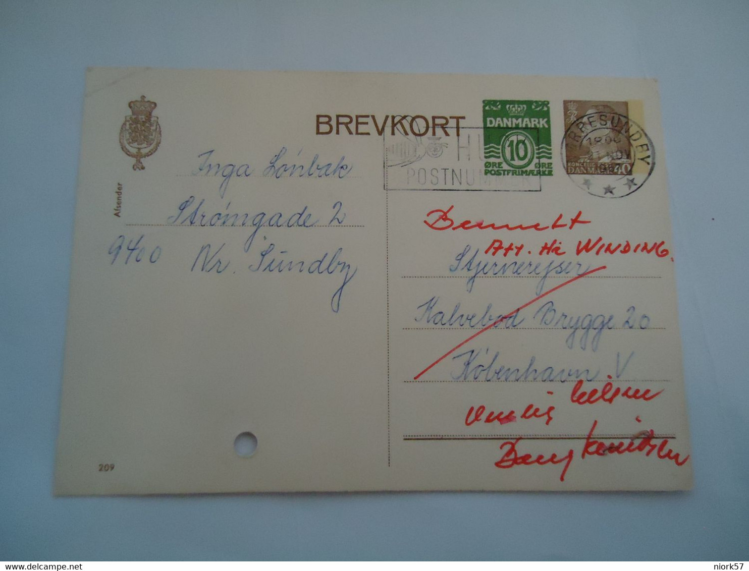 DENMARK BREVKORT    1967  ORRESUNDBY - Cartes-maximum (CM)