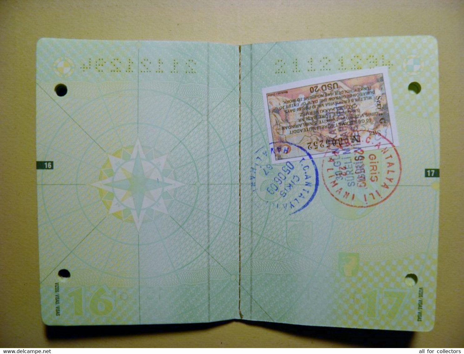 biometric passport Lithuania expired with holes VISA's and cancels Turkey Egypt