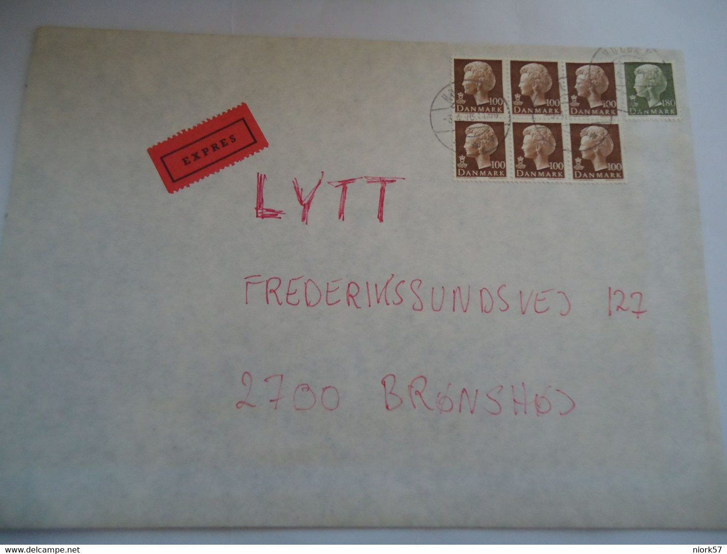 DENMARK COVER  ESPRES  1976     KOBENHAVN 13  BLOCKOF 6  3 SCAN - Maximum Cards & Covers