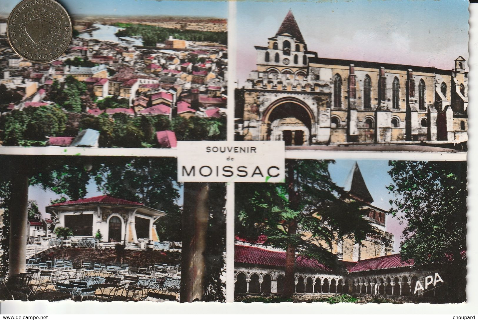 82 -Très Belle Carte Postale Semi Moderne Dentelée De MOISSAC  Multi Vues - Moissac