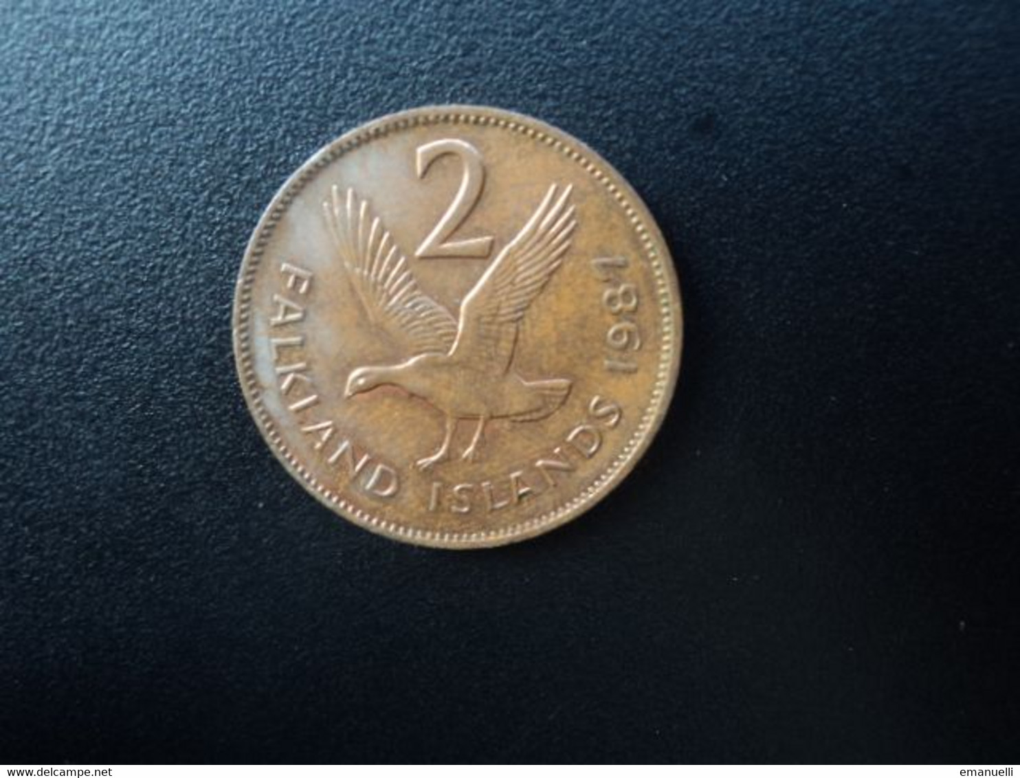 Îles FALKLAND : 2 PENCE   1987    KM 3     SUP *