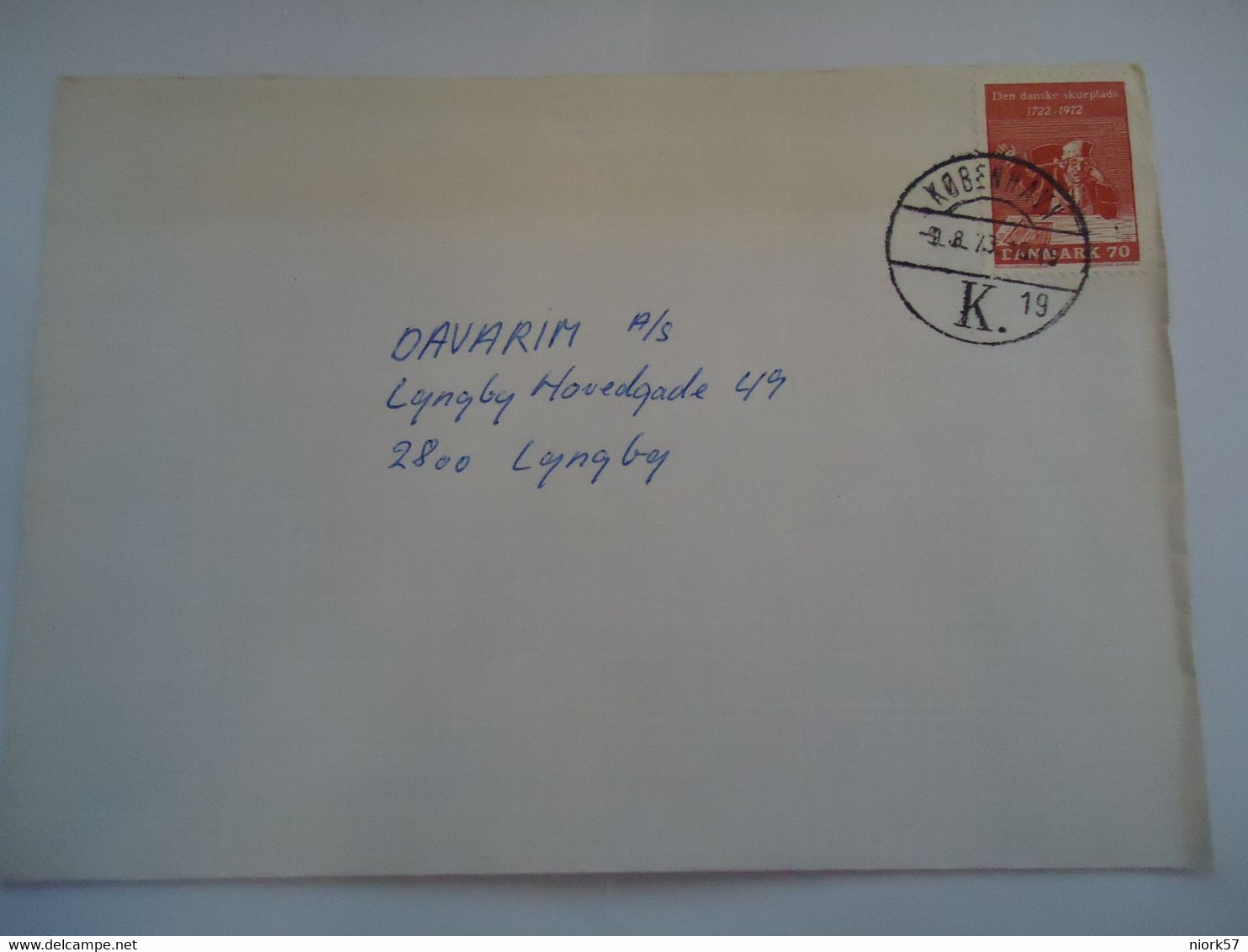 DENMARK COVER 1973   KOBENHAVN K19 - Cartes-maximum (CM)