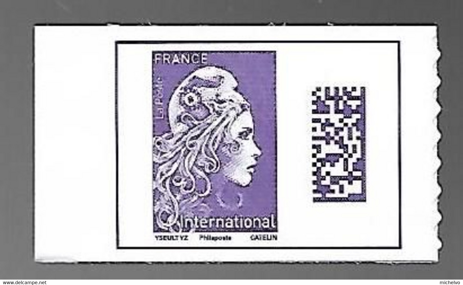 France 2021 - Yv N° 1656a (type II - C2) ** - Marianne L'engagée - International  -  (avec La Mention Philaposte) - Ongebruikt