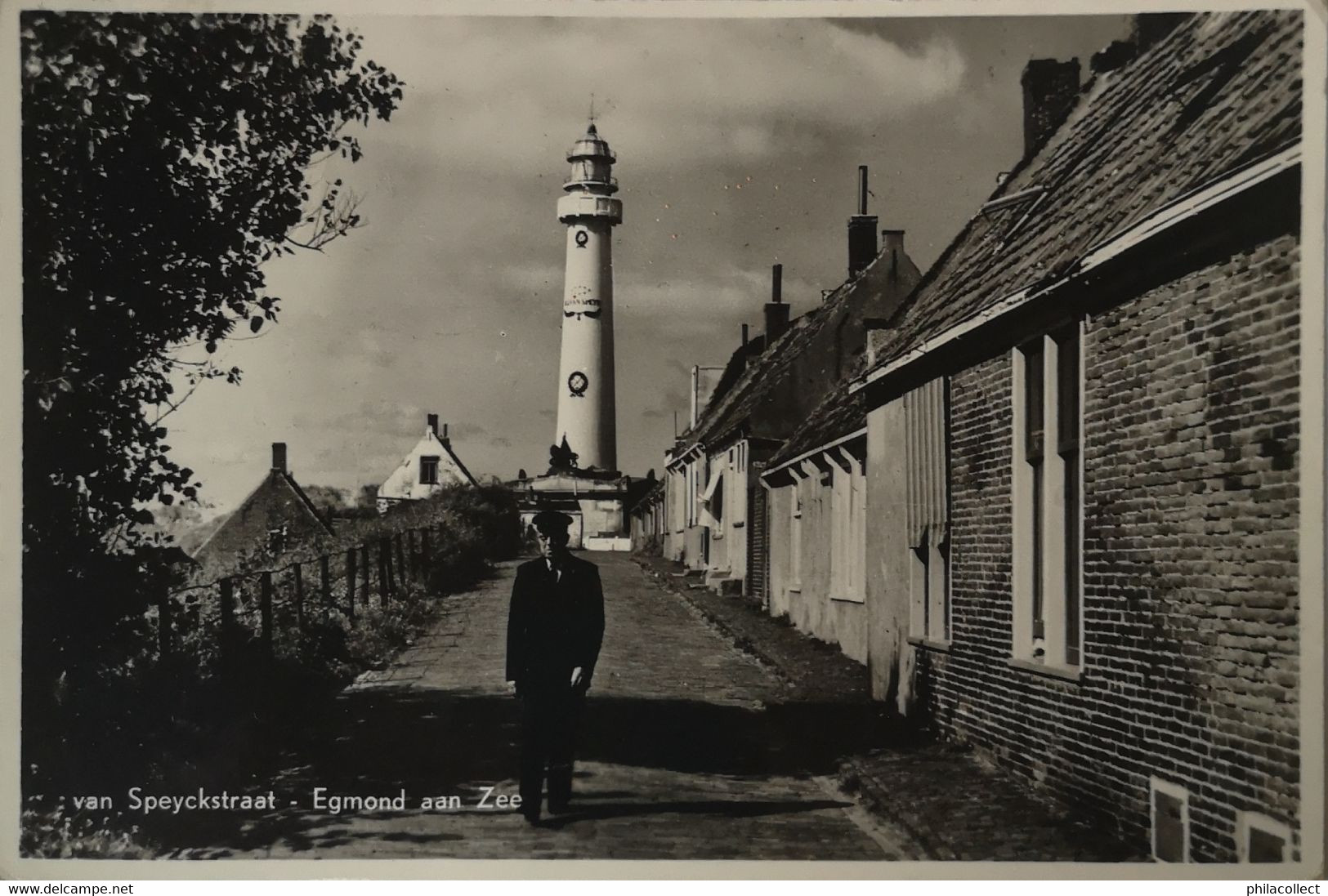Egmond Aan Zee // Van Speyckstraat (vuurtoren - Lighthouse) 1956 - Egmond Aan Zee