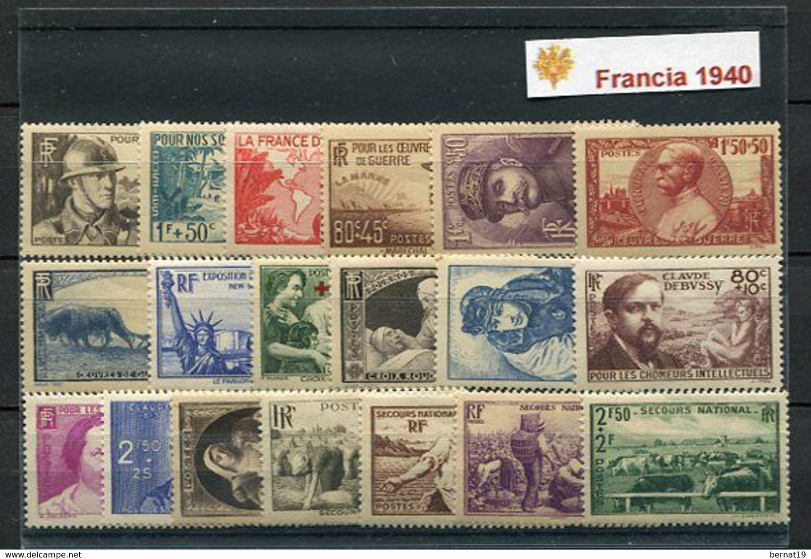 Francia 1940 Completo ** MNH. - 1940-1949