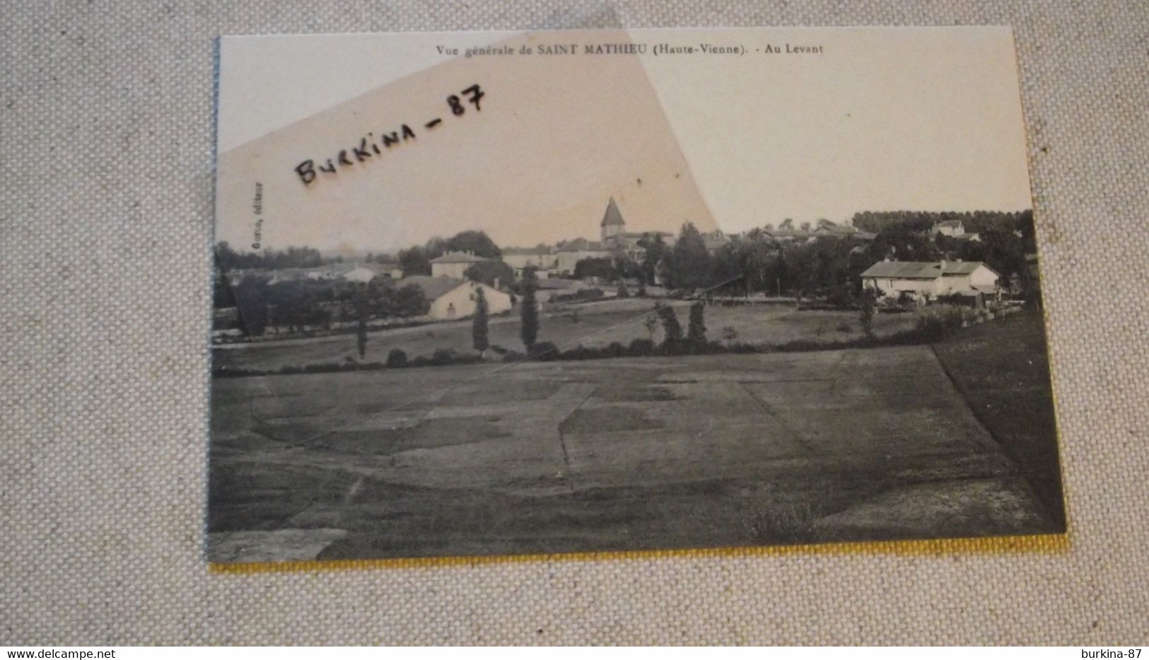 CPA, Saint MATHIEU,  87, Vue Générale Au Levant - Saint Mathieu