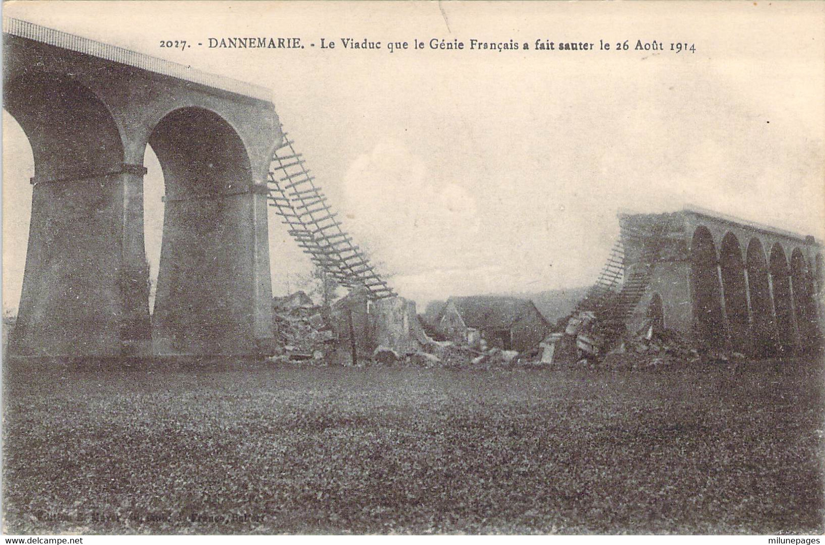 68 Haut RHIN Le Viaduc De DANNEMARIE Détruit Par Le Génie Français Le 26 Aout 1914 - Dannemarie
