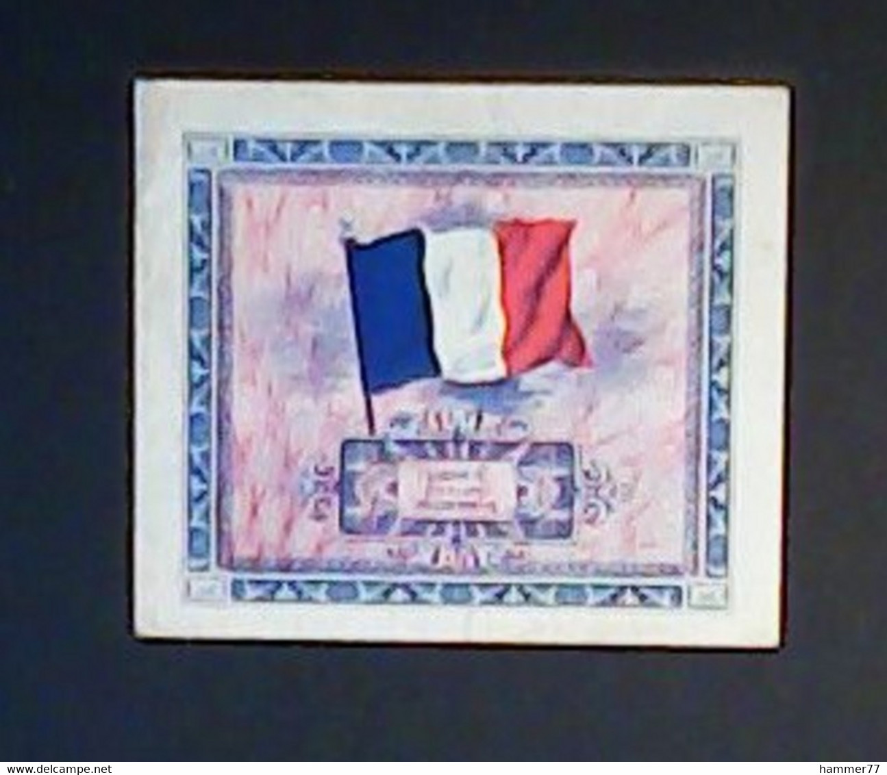 France 1944: Allied Occupation 2 Francs - 1944 Flagge/Frankreich