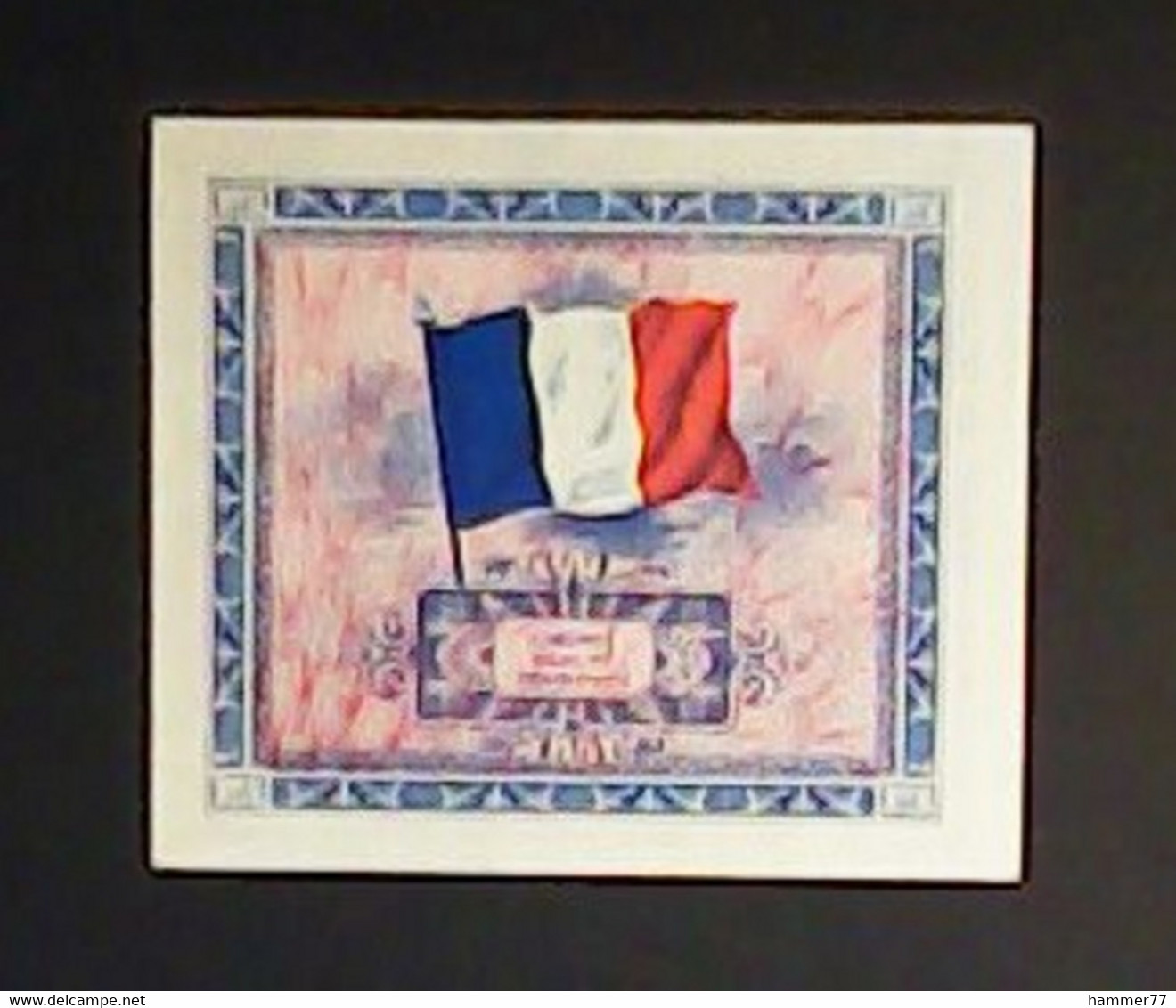 France 1944: Allied Occupation 5 Francs - 1944 Drapeau/Francia