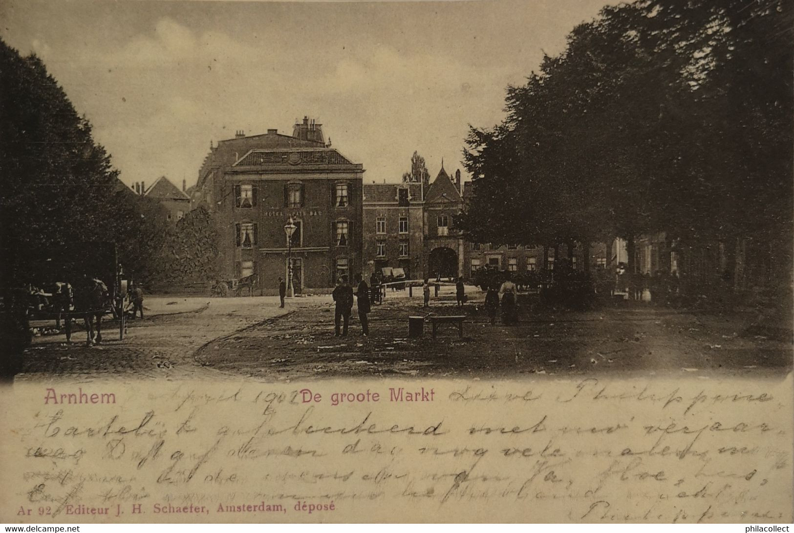 Arnhem // De Groote Markt (niet Standaard Zicht) 1902 - Arnhem