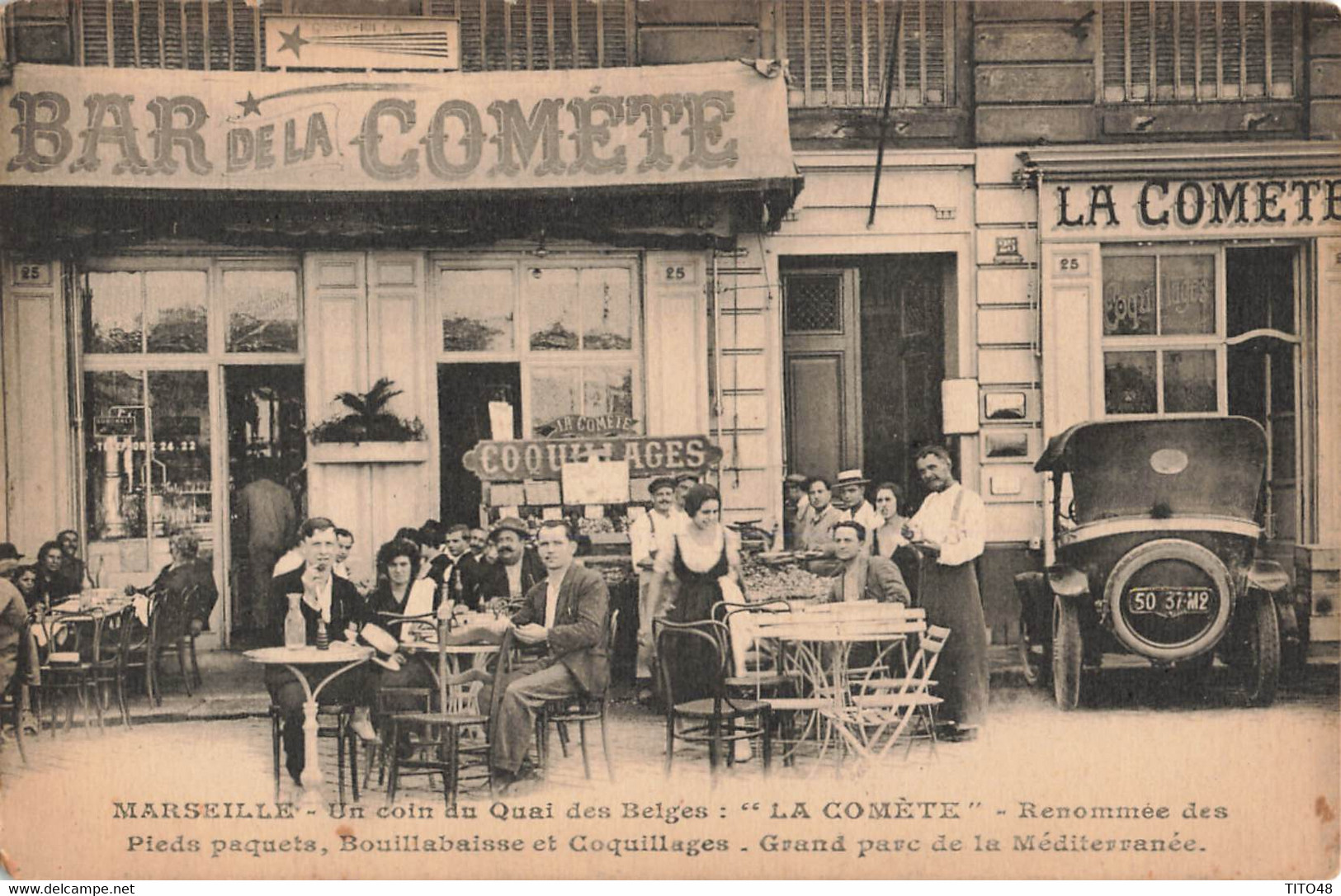 France (13 Marseille) - Bar  "  LA COMÈTE  "  Un Coin Du Quai Des Belges - Grand Parc De La Méditerranée - Parks, Gärten