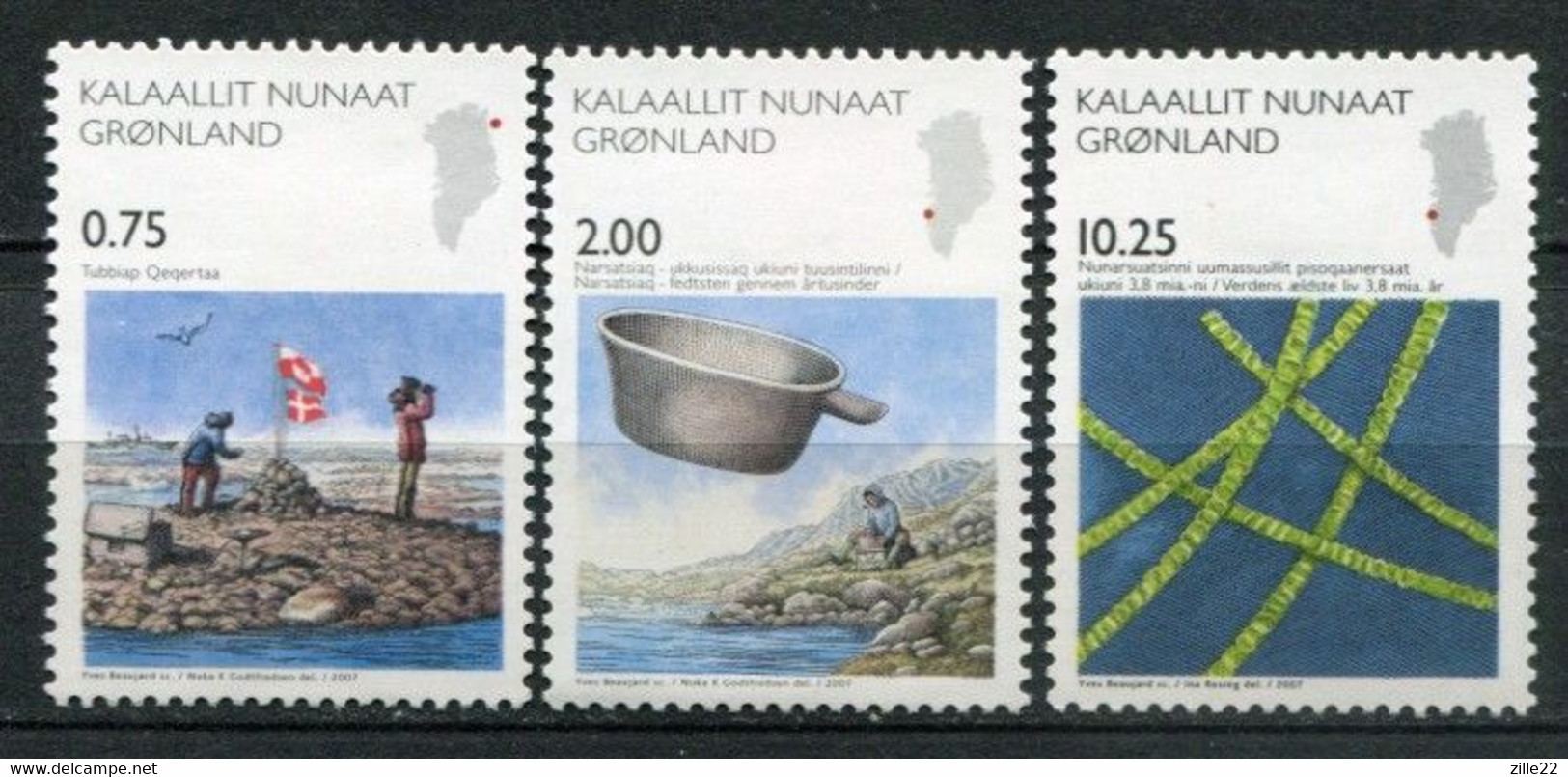 Grönland Greenland Mi# 493-5 Postfrisch/MNH - Sience - Unused Stamps