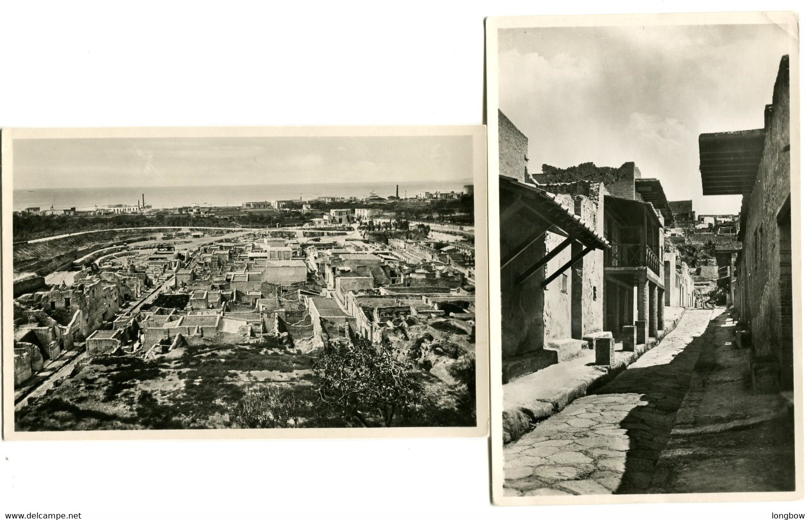 Ercolano , Panorama Dello Scavo E Fronte Di Case - Ercolano