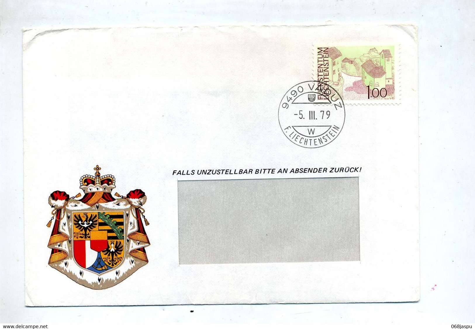 Lettre Cachet Vaduz Sur Eglise - Franking Machines (EMA)