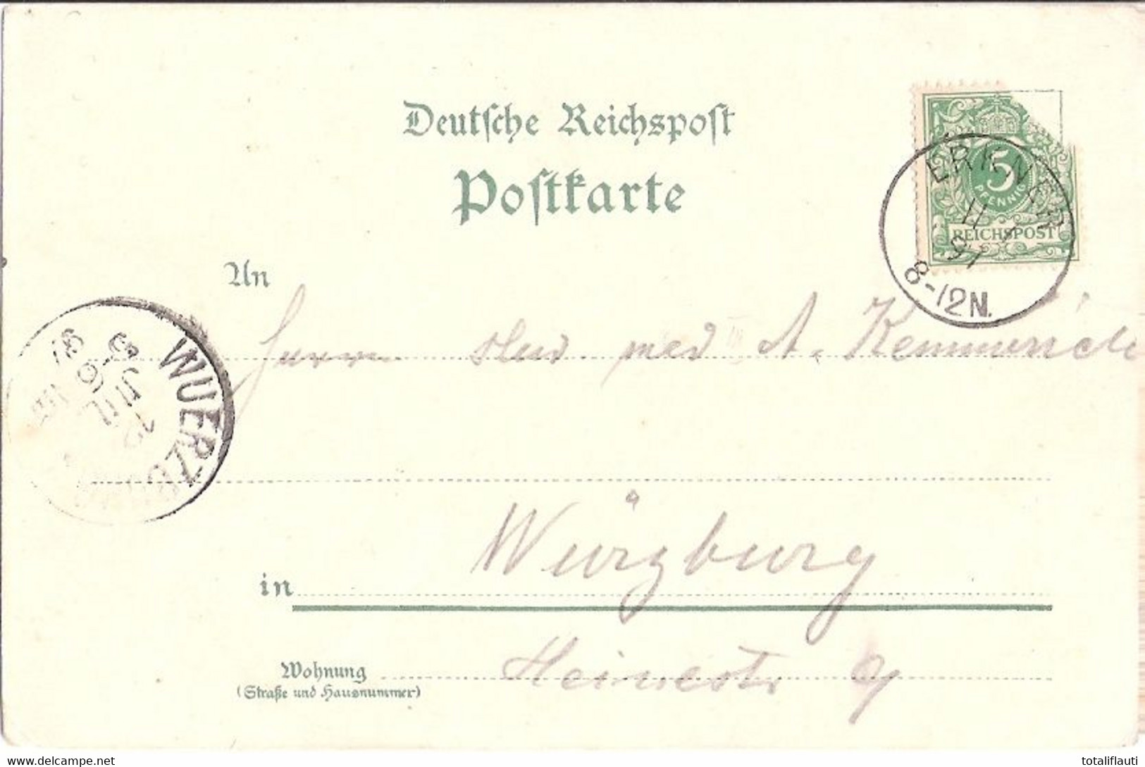 WOLTERSDORF Brandenburg B Berlin Hotel A Kranichsberg Col Litho Gelaufen 11.7.1897 Mit Ortsstempel ERKNER - Woltersdorf