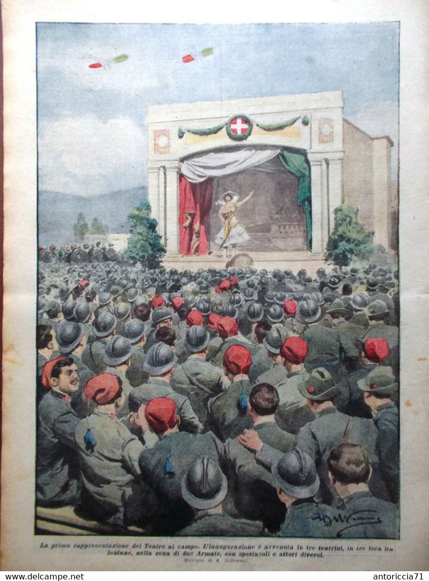 La Domenica Del Corriere 26 Agosto 1917 WW1 Marianna Morolin Amazzoni Russia Zar - Guerre 1914-18