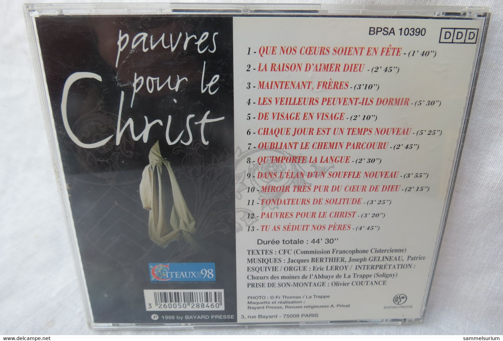 CD "Pauvres Pour Le Christ" Choer Des Moines De L'Abbaye De La Trappe - Canti Gospel E Religiosi