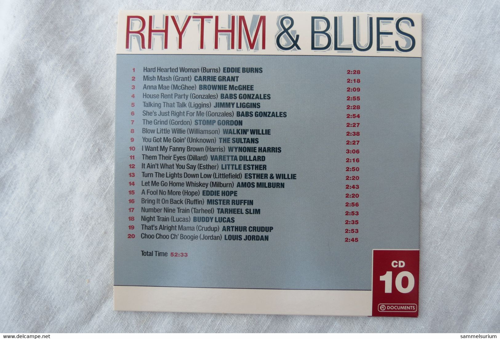 10 CDs Set "Rhythm & Blues" Original Masters - Blues