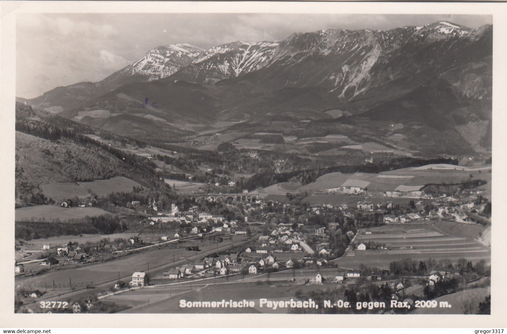 A969) PAYERBACH NÖ - Gegen RAX - Häuser Dünn Besiedelt ALT 1956 - Raxgebiet