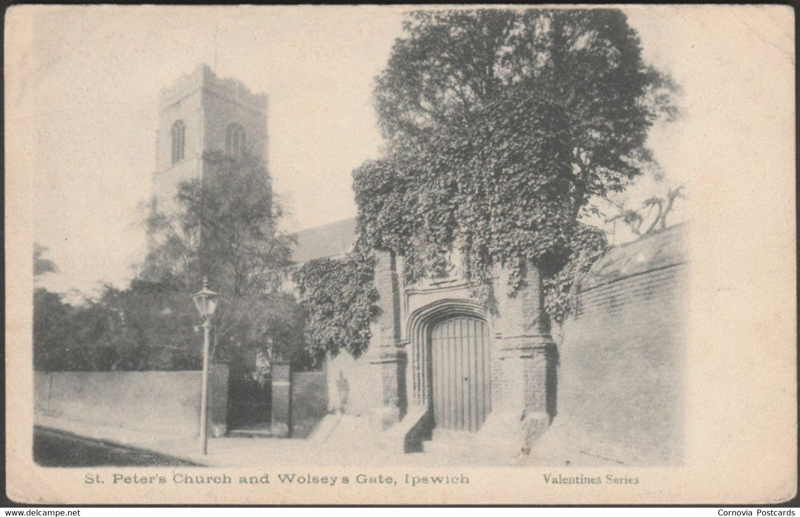 St Peter's Church And Wolsey's Gate, Ipswich, C.1902 - Valentine's Postcard - Ipswich