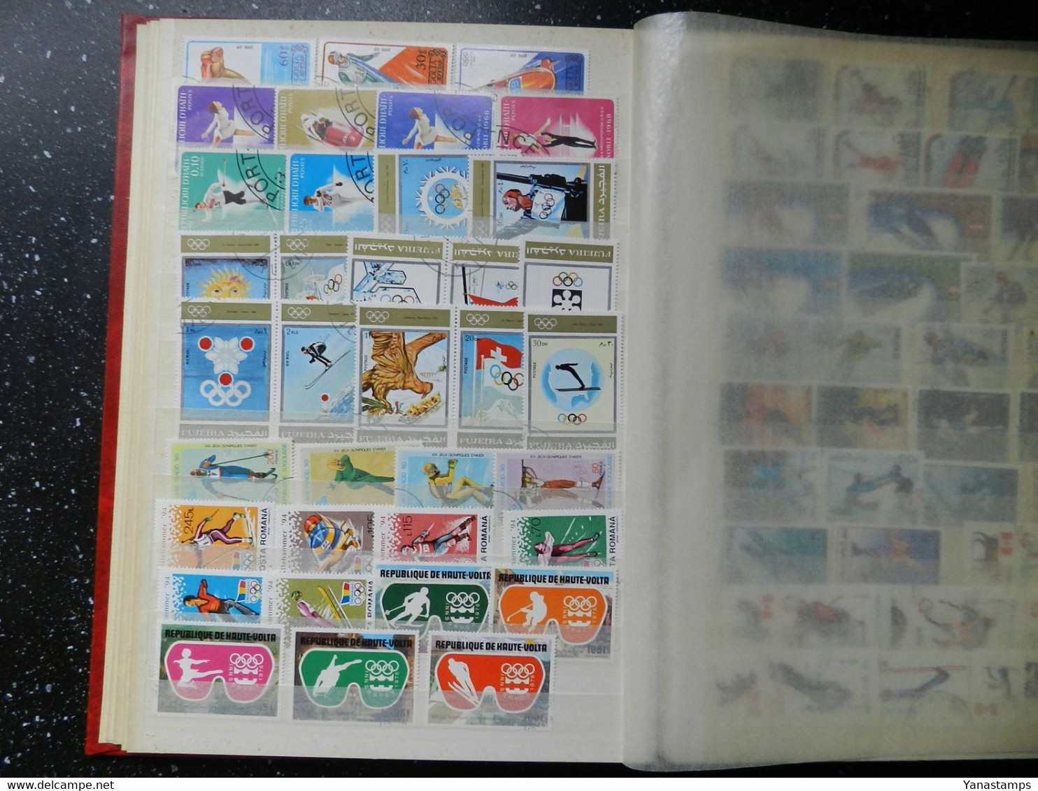 Wintersports/Olympics : stockbook full of stamps with 120+ blocks/sheetlets, CHEAP !!!