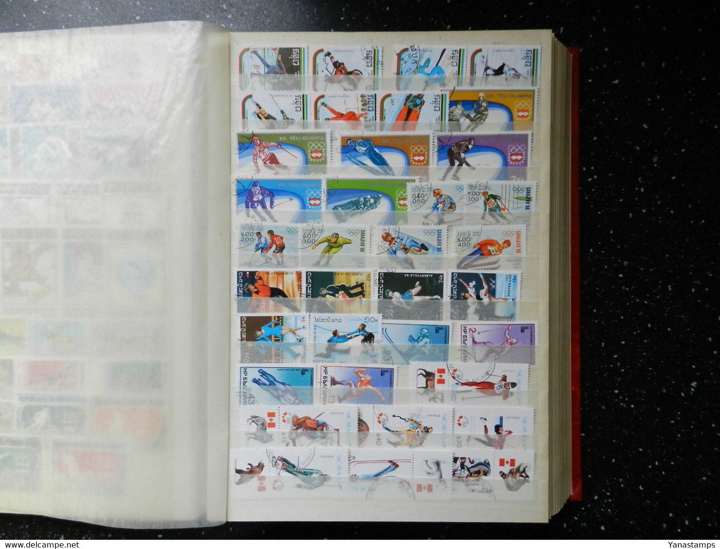 Wintersports/Olympics : stockbook full of stamps with 120+ blocks/sheetlets, CHEAP !!!