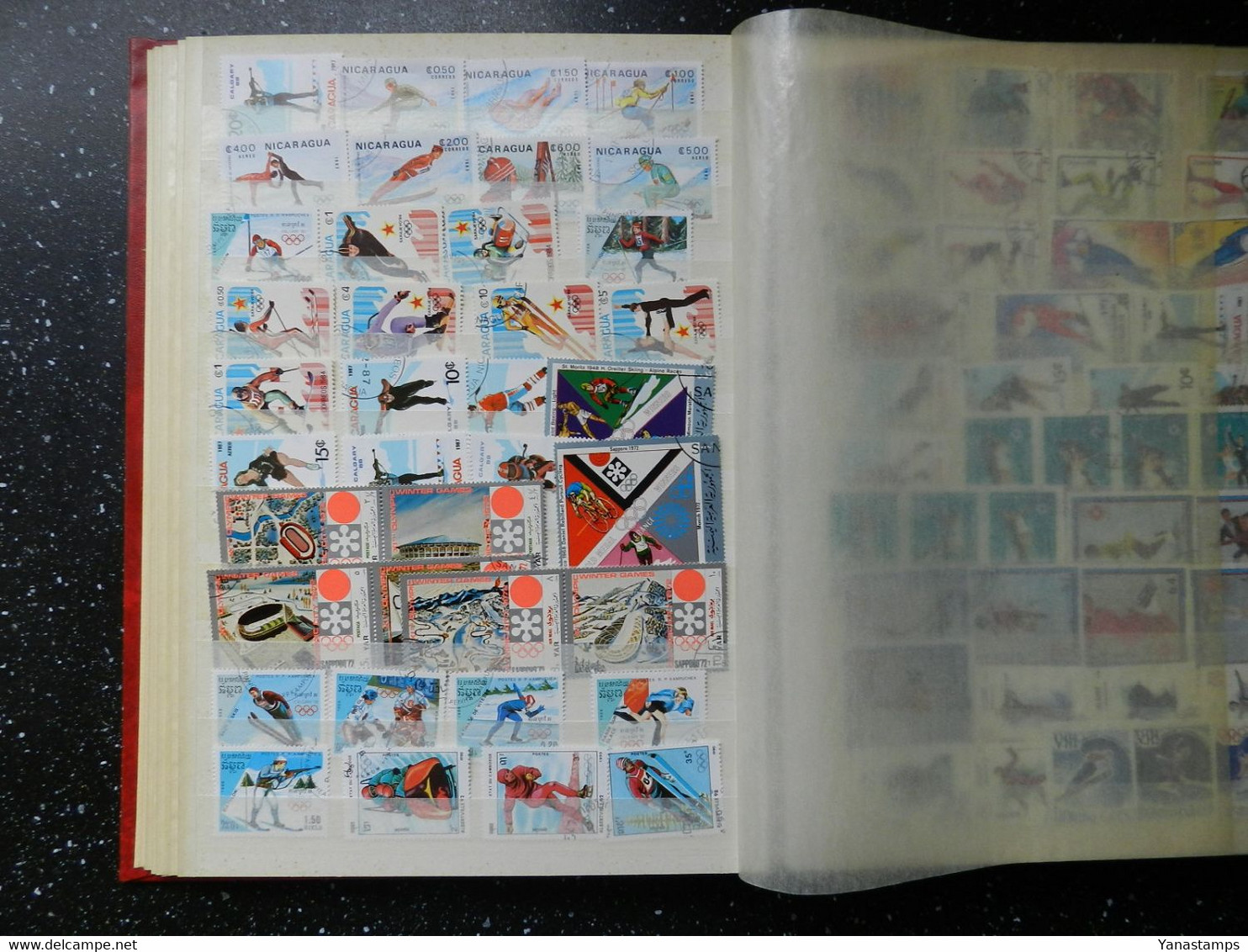 Wintersports/Olympics : stockbook full of stamps with 120+ blocks/sheetlets, CHEAP !!!